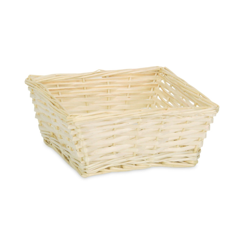 Panier de service en osier, H 3,5 po x l 8 po x P 8 po