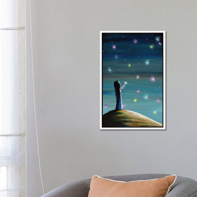 Keeping Her Dreams Alive by Moonlight Art Parlour - Painting on Canvas