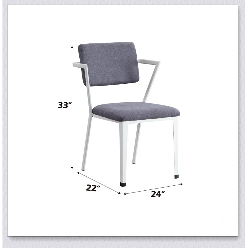 Chaise de bureau en tissu Cargo, Blanc