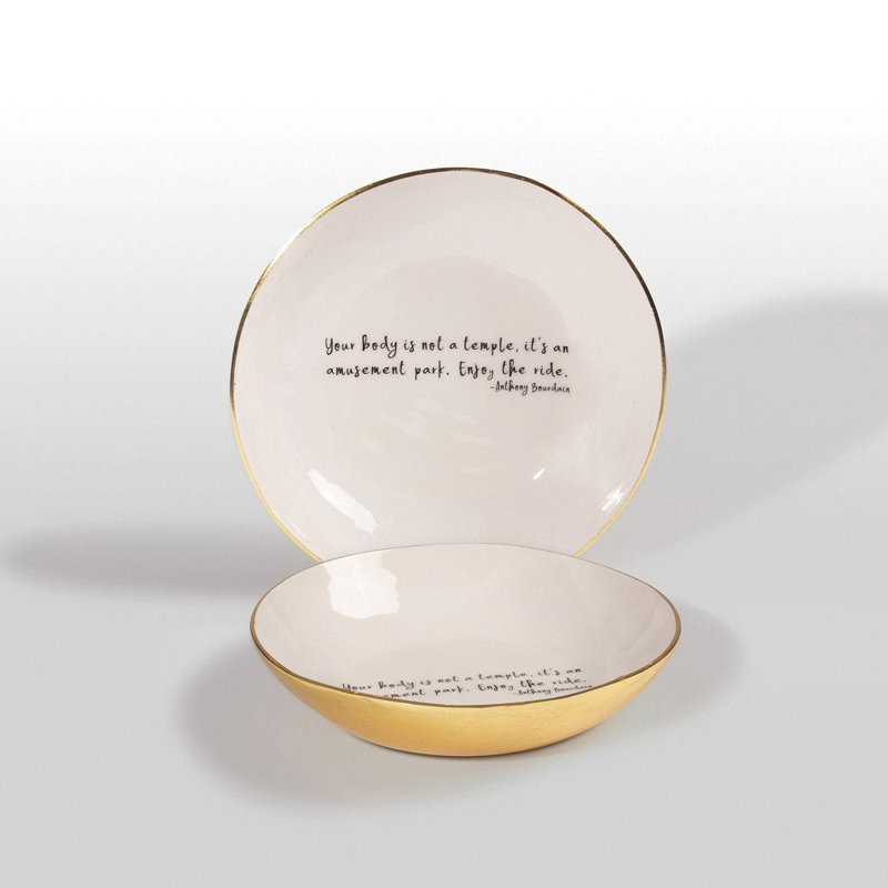 Medium Bowl With Quote
