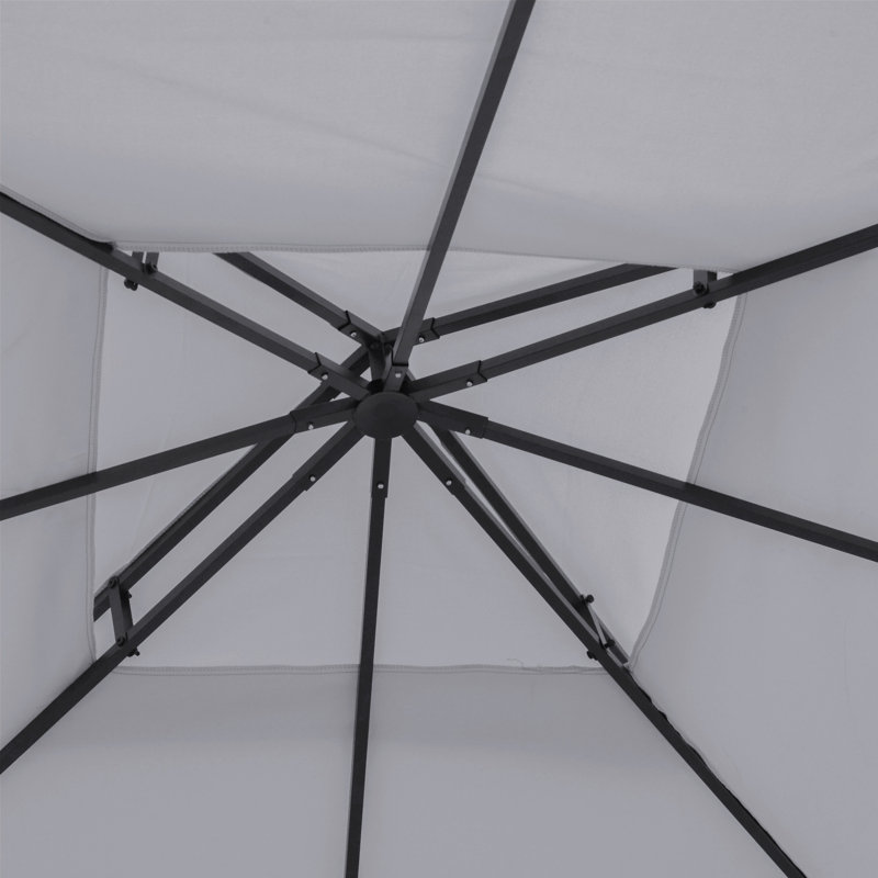 Auvent de remplacement, housse de toit en polyester à 2 niveaux pour protection contre les rayons UV, pièces pour abri de patio extérieur