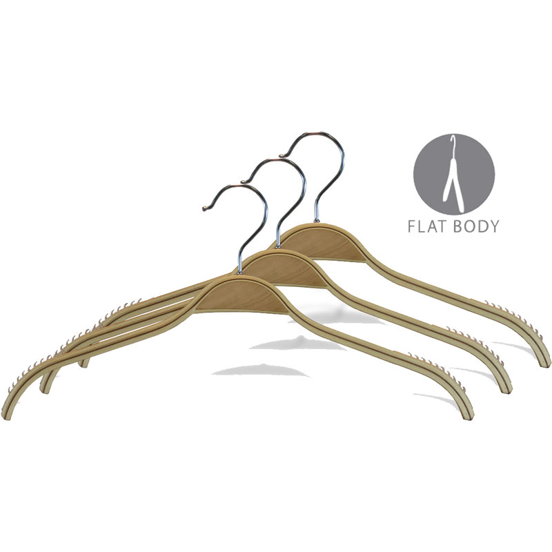 Wood Non-Slip Standard Hanger for Dress/Shirt/Sweater
