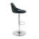 Nials Swivel Upholstered Counter Stool with Metal Frame