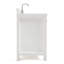Meuble-lavabo simple 42 po avec plateau en quartz blanc Macnair-85364144