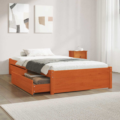 Bed Frame With Drawers Bedroom Bedstead Bed Base Multi Sizes