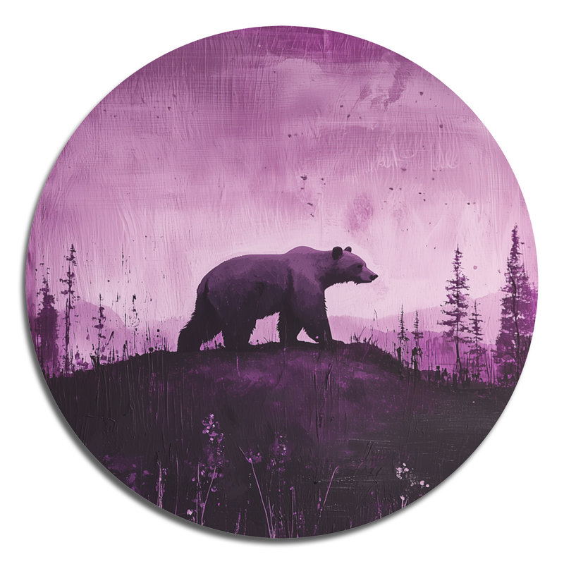 Neetu - Ours rond, impression murale, H 29 po x l 29 po