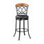 Fauteuil pivotant en similicuir à hauteur de pub 1Pc-180307889