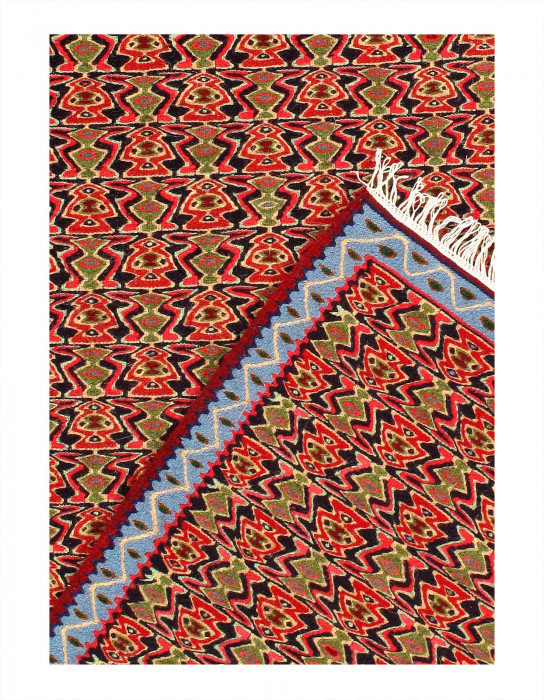 Tapis de couloir fin tissé à la main 2 pi 3 po x 7 pi 9 po