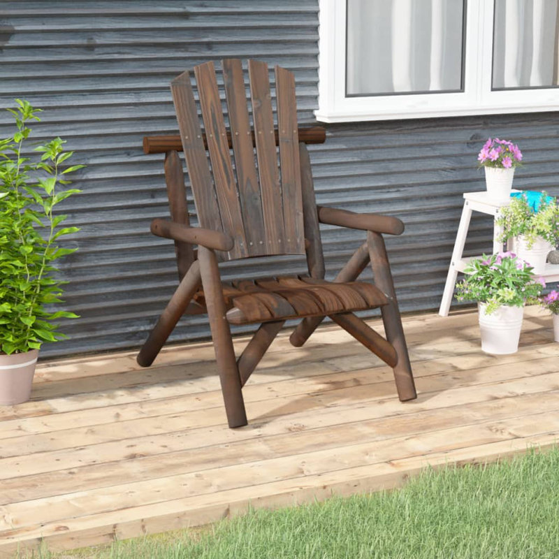 Wicksham Patio Dining Armchair, Dark brown