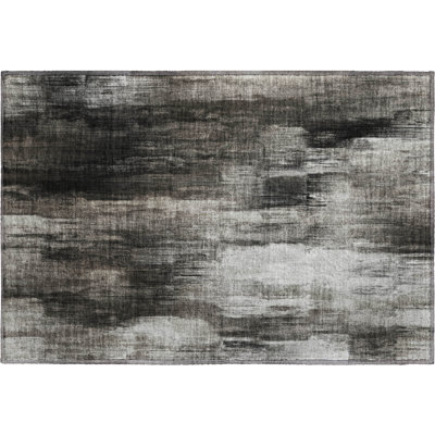 Premium Machine Washable Cerrito AMF567 Gray Rug