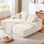 Canapé modulaire Cloud avec assise profonde et méridienne double-828229599-828229584