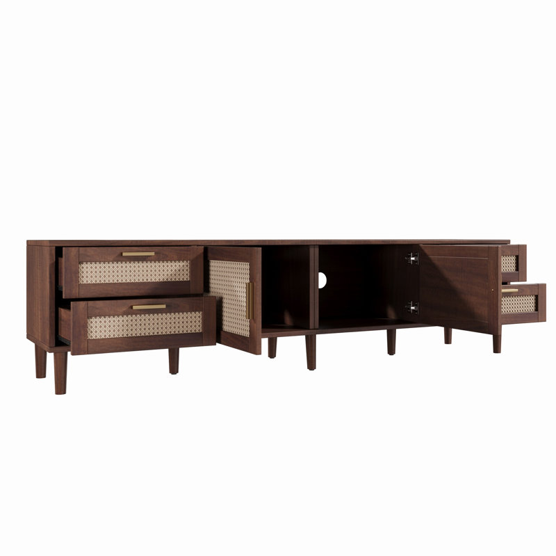 78" Modern TV Stand For Tvs Up To 85",  Media Console Entertainment Center With Storage Cabinets And Drawers For Living Room