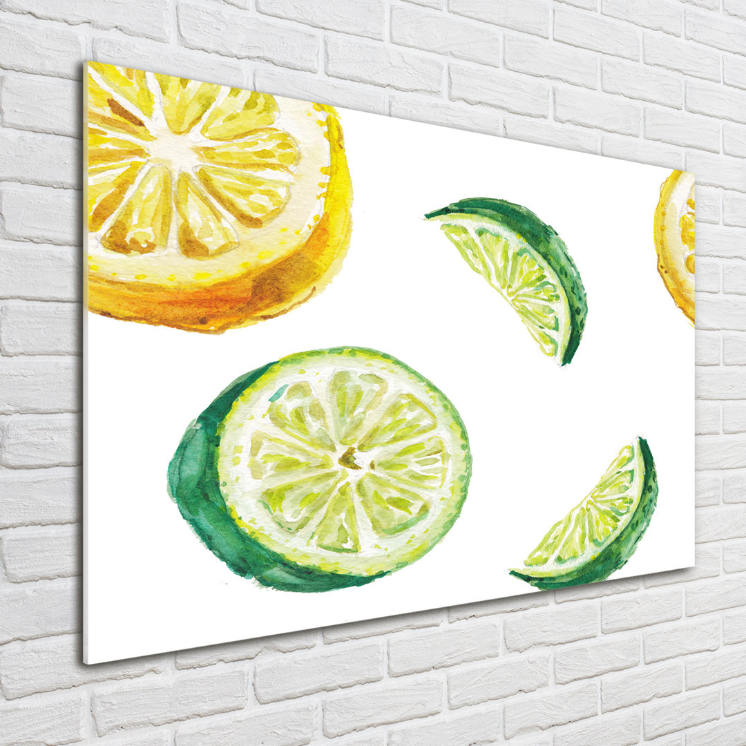 Glasbild Lemon And Lime