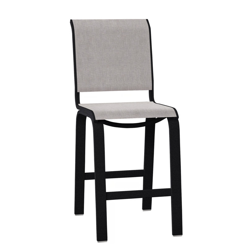 Tabouret de bar 26 po Holna, Noir texturé, Oursin