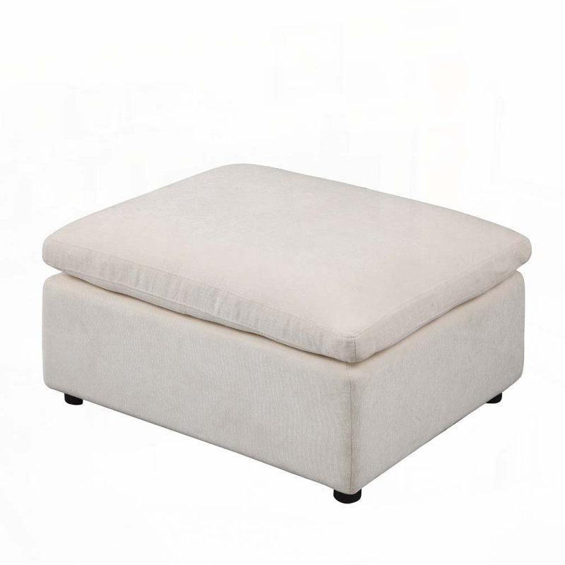 Repose-pieds modulaire rembourré pour canapé modulaire