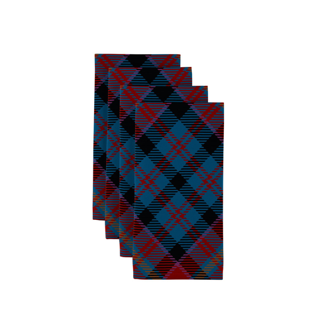 Trosclair Polyester Plaid Square Napkin (Set of 12) Symple Stuff