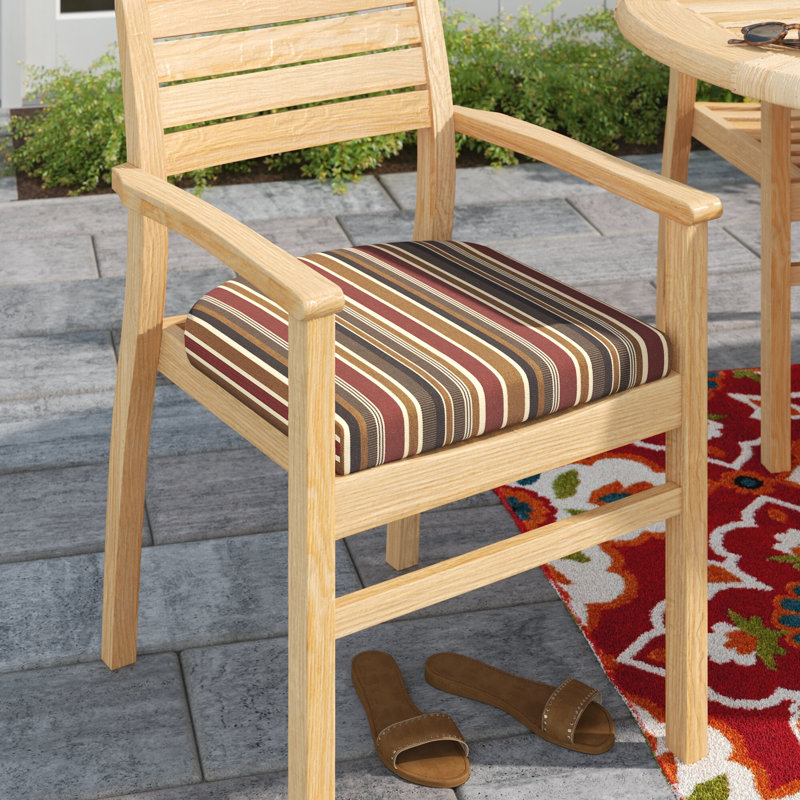  Sunbrella Seat Cushion 18'' W x 18'' D, Brannon Redwood Sunbrella®