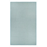 Rug & Kilim’S Oversized Chenille Flatweave Rug In Blue And White Diamond Pattern