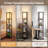 63 in Column Dimmable Floor Lamp with Remote Control and Charging Station