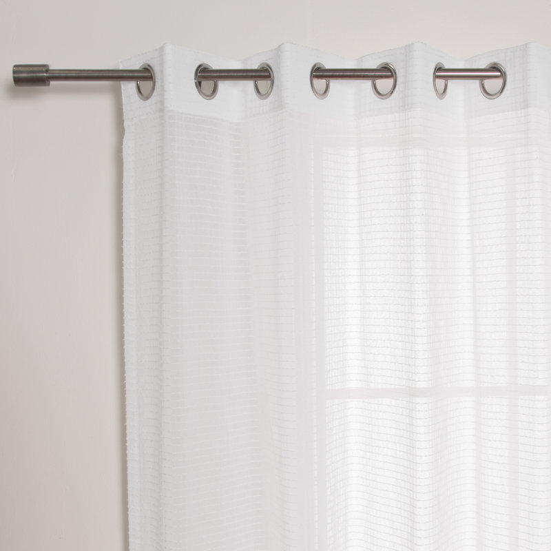 Sheer Curtain Panel Pair, 52" W x 96" L