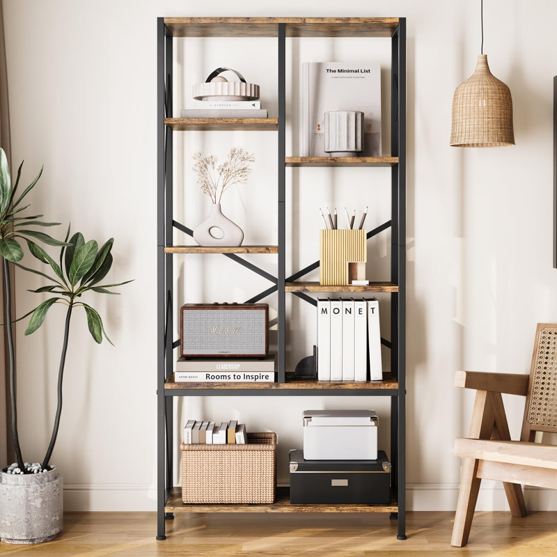 75.69cm H x 59.89cm W Metal Bookcase
