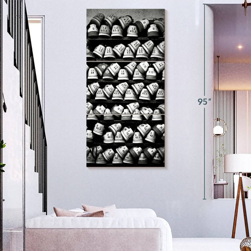 Bowling Shoes Display, 80" H x 39" W