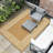 Waterproof Reversible Outdoor Area Rug 8*10ft - Lightweight Plastic Straw Mat - UV Resistant, Easy to Clean - Modern Brown Coffee - Perfect for Patio, Garden, Deck, Porch, Camping-590717920-590717925