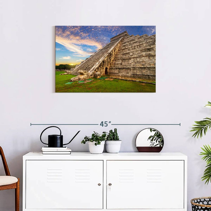 Adella Kukulcan Step Pyramid, 20" H x 30" W