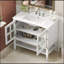 Meuble-lavabo 36 po avec lavabo en céramique et tablette réglable-1258619459