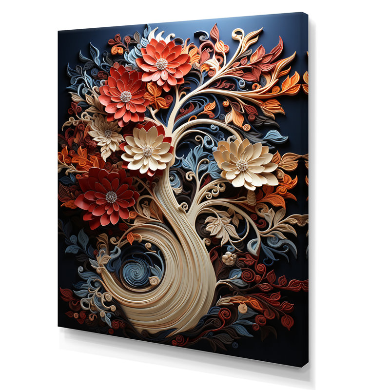 Coral Tree Harmony I, reproduction d'art sur toile, H 40 po x l 30 po x P 1,5 po, Toile tendue