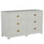 Fairmont 6 Drawer 58" W Solid Wood Double Dresser