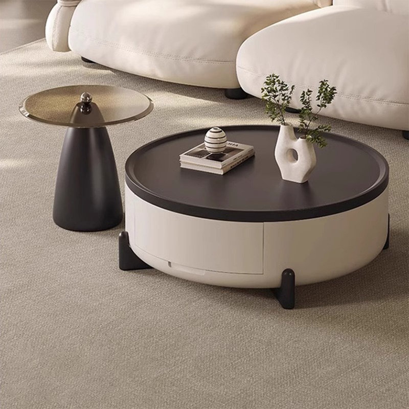 Table basse ronde de luxe légère