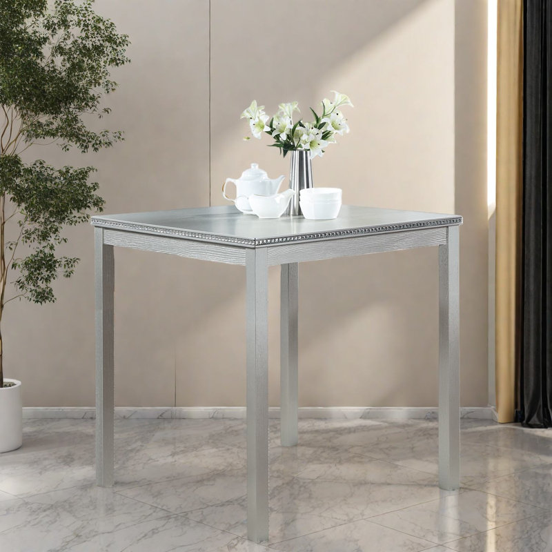 Table de salle à manger polyvalente pour petits espaces, bois massif et bois aggloméré, design moderne pour la cuisine ou la maison