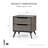 Stalter 2 - Drawer Solid Wood Nightstand-688108338