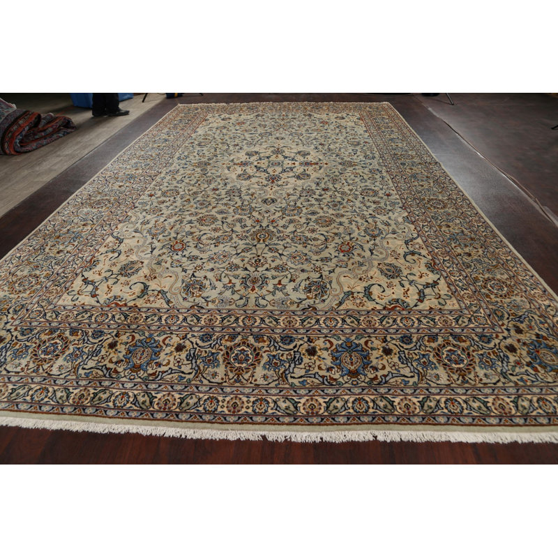 Tapis unique en laine noué à la main de style années 1970 de 9 pi 6 po x 16 pi Gerrard