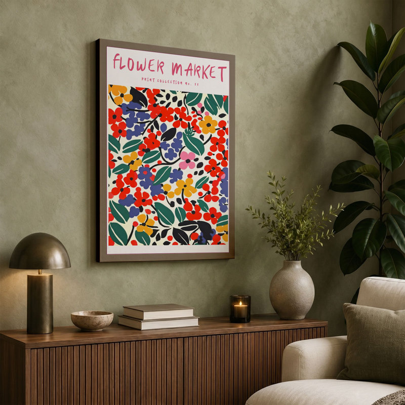 Flower Market Botanical - Print, 30x20 - 76.2 x 50.8 cm, White Border