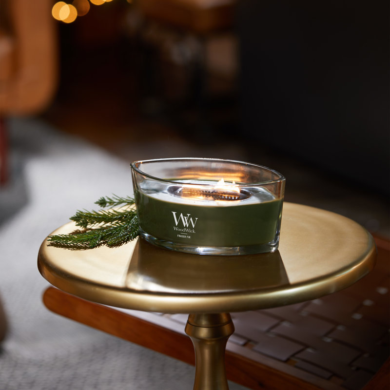 Bougie WoodWick® Chai Ellipse, Vert foncé