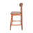 Heritage Curve Parota Wood Barstool