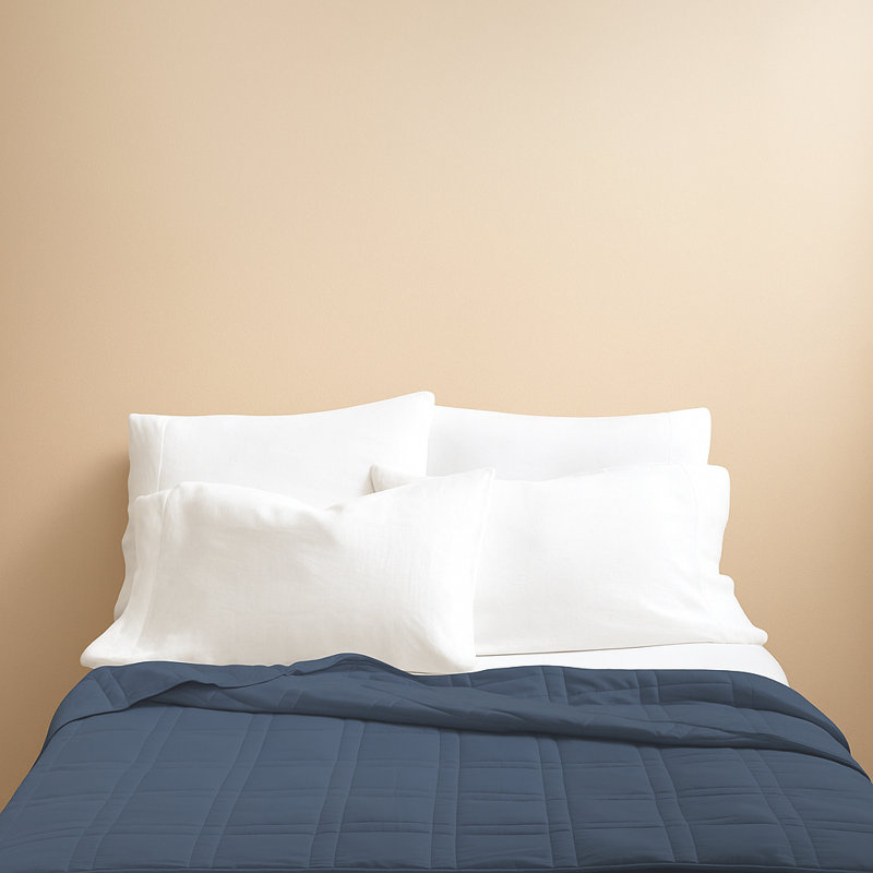 Baloo Living Cool Cotton Weighted Blanket, Queen, Navy