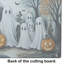 Ghosts Spooky Halloween Glass Cutting Board Large
