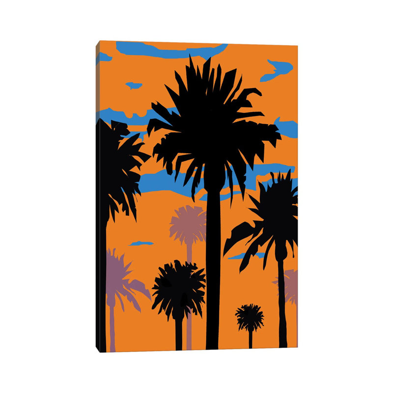 Palm Sunset I by Martin James - Wrapped Canvas Print, 66.04 cm H x 45.72 cm W x 3.175 cm D