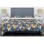 Cubes dorés et bleus - ensemble de housse de couette abstrait Glam - microfibre de polyester-40702623
