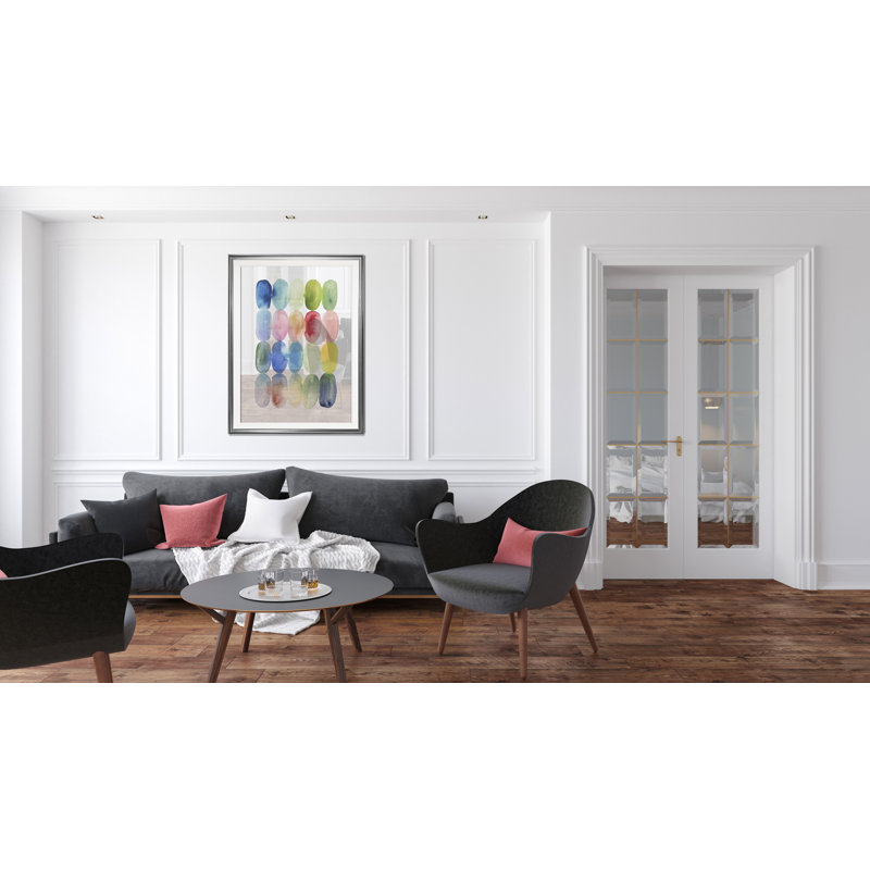 « color fusion i », impression, H 24 po x l 20 po x P 1,5 po, Cadre argenté