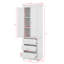 Armoire de rangement autoportante pour salle de bain avec 2 portes, tablette réglable et 3 tiroirs-1906357808