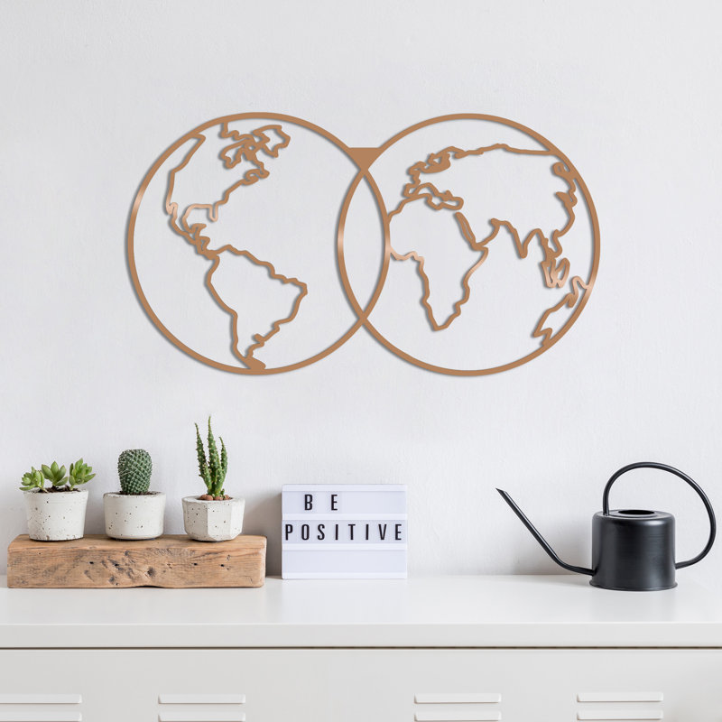 Transportation Wall Decor on Metal, Copper