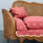 French Retro Design Red Sofa