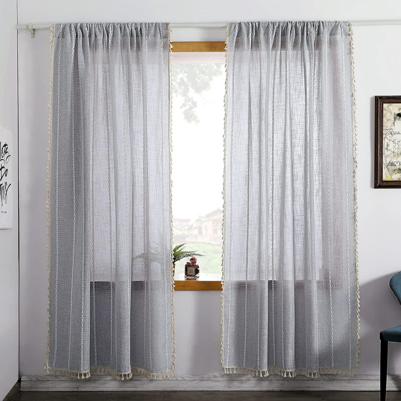 Ananda Semi Sheer Curtain Pair