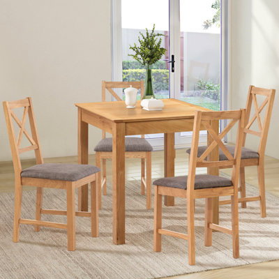 4 - Person Solid Oak Dining Set