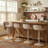 Meli Height-Adjustable Swivel Bar Stools-486521592