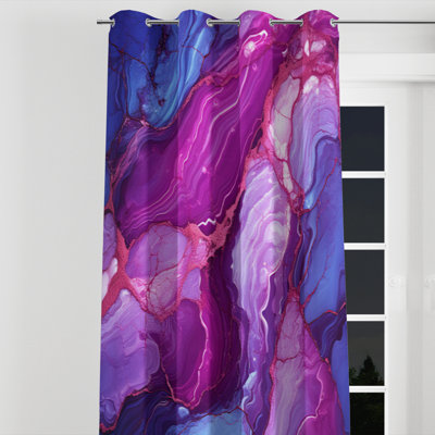Straub - Modern Shapes Room Darkening Grommet Curtain - 1 Panel